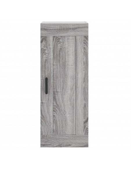 Credenza Grigio Sonoma 34,5x34x180 cm in Legno Multistrato