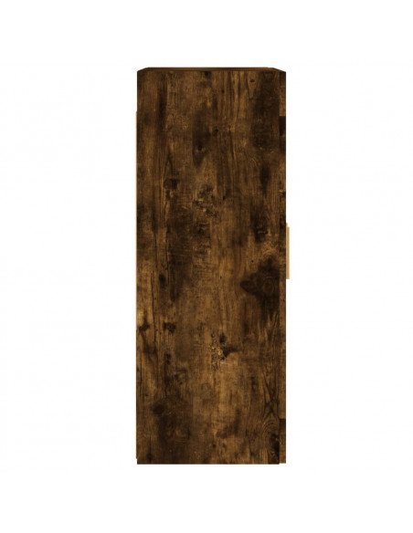 Armadietti a Parete 2 pz Rovere Fumo in Legno Multistrato