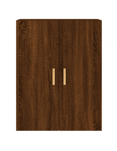 Armadietti a Parete 2 pz Rovere Marrone in Legno Multistrato