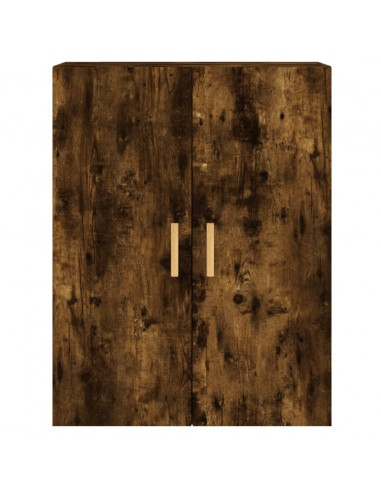 Armadietti a Parete 2 pz Rovere Fumo in Legno Multistrato