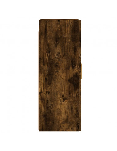 Armadietti a Parete 2 pz Rovere Fumo in Legno Multistrato