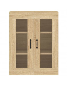 Armadietti a Parete 2 pz Rovere Sonoma in Legno Multistrato 2