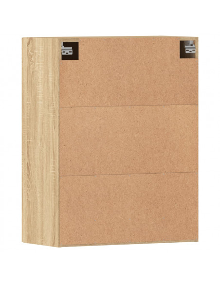 Armadietti a Parete 2 pz Rovere Sonoma in Legno Multistrato