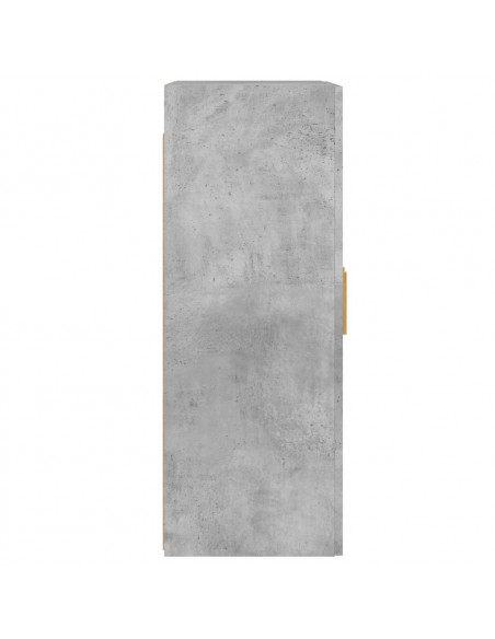 Armadietti a Parete 2 pz Grigio Cemento in Legno Multistrato