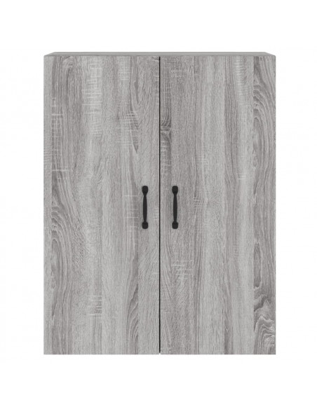 Armadietti a Parete 2 pz Grigio Sonoma in Legno Multistrato