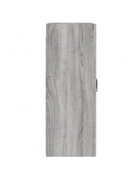 Armadietti a Parete 2 pz Grigio Sonoma in Legno Multistrato