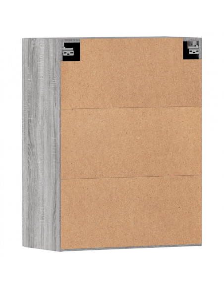 Armadietti a Parete 2 pz Grigio Sonoma in Legno Multistrato