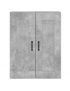 Armadietti a Parete 2 pz Grigio Cemento in Legno Multistrato 2