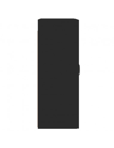 Armadietti a Parete 2 pz Neri in Legno Multistrato