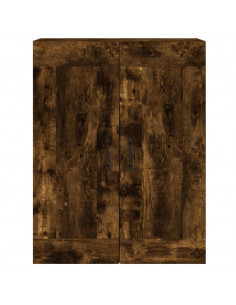 Armadietti a Parete 2 pz Rovere Fumo in Legno Multistrato 2