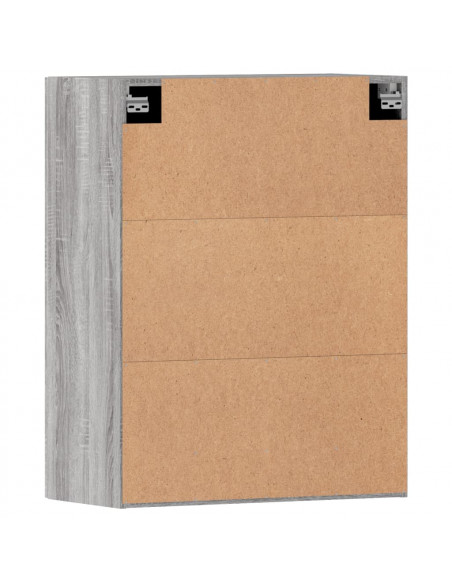 Armadietti a Parete 2 pz Grigio Sonoma in Legno Multistrato