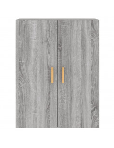 Armadietti a Parete 2 pz Grigio Sonoma in Legno Multistrato 2