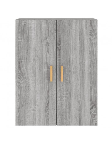 Armadietti a Parete 2 pz Grigio Sonoma in Legno Multistrato