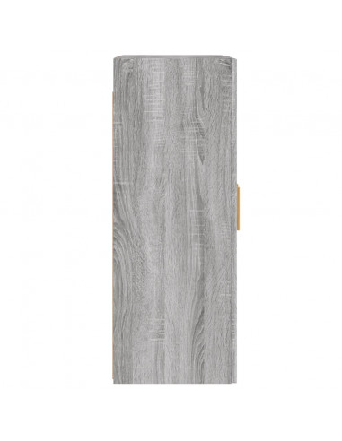 Armadietti a Parete 2 pz Grigio Sonoma in Legno Multistrato