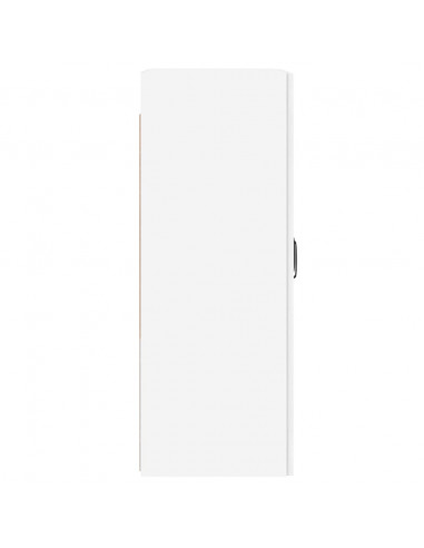 Armadietti a Parete 2 pz Bianchi in Legno Multistrato