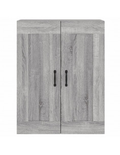 Armadietti a Parete 2 pz Grigio Sonoma in Legno Multistrato 2