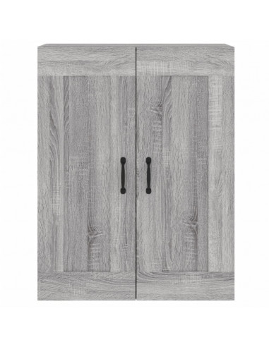 Armadietti a Parete 2 pz Grigio Sonoma in Legno Multistrato