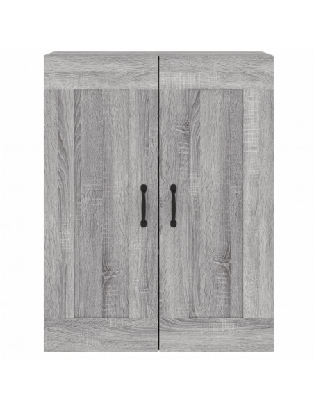 Armadietti a Parete 2 pz Grigio Sonoma in Legno Multistrato