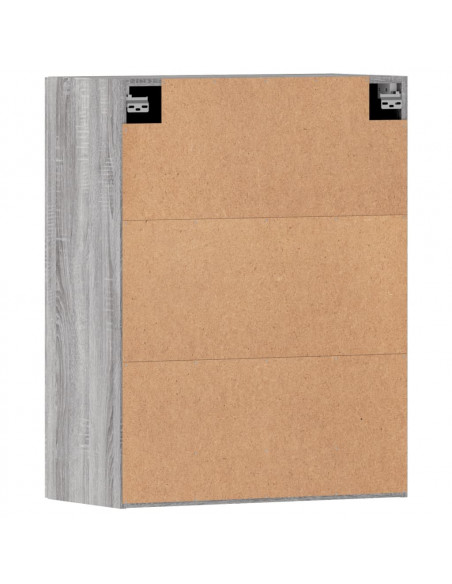 Armadietti a Parete 2 pz Grigio Sonoma in Legno Multistrato
