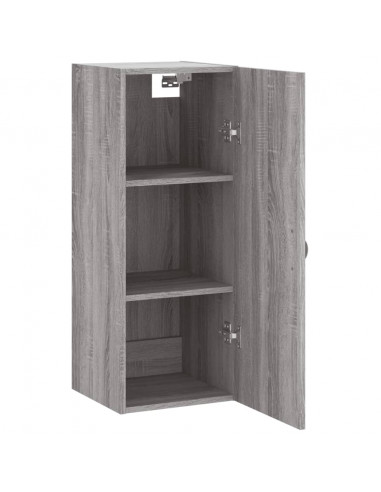 Mobile a Parete Grigio Sonoma 34,5x34x90 cm