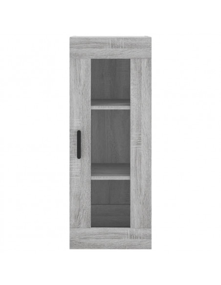 Mobile a Parete Grigio Sonoma 34,5x34x90 cm