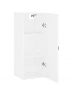 Mobile a Parete Bianco 34,5x34x90 cm 2