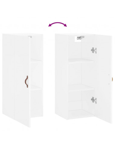 Mobile a Parete Bianco 34,5x34x90 cm