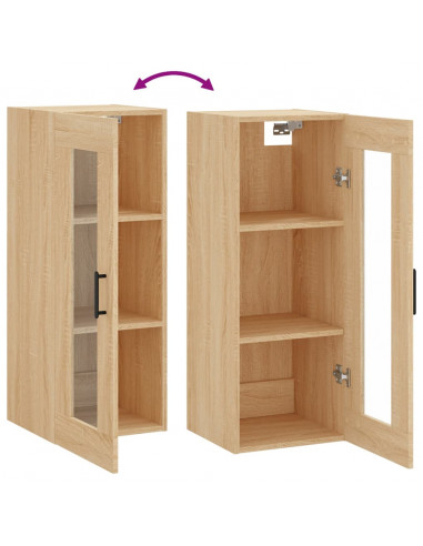 Mobile a Parete Rovere Sonoma 34,5x34x90 cm