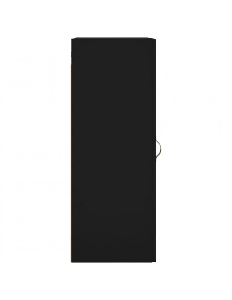 Mobile a Parete Nero 34,5x34x90 cm