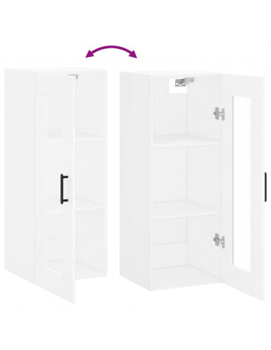 Mobile a Parete Bianco 34,5x34x90 cm