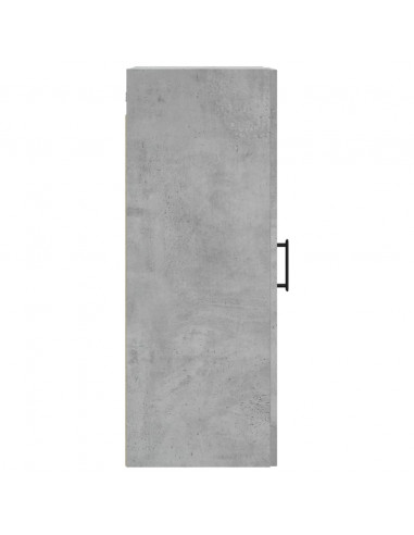 Mobile a Parete Grigio Cemento 34,5x34x90 cm