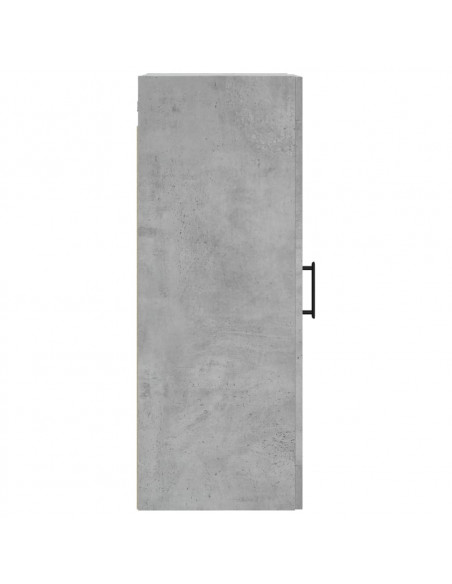 Mobile a Parete Grigio Cemento 34,5x34x90 cm