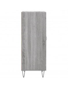 Credenza Grigio Sonoma 34,5x34x90 cm in Legno Multistrato 2