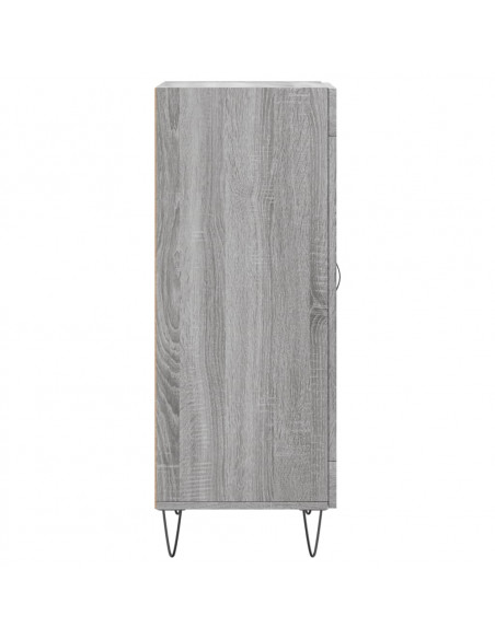 Credenza Grigio Sonoma 34,5x34x90 cm in Legno Multistrato