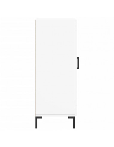 Credenza Bianca 34,5x34x90 cm in Legno Multistrato
