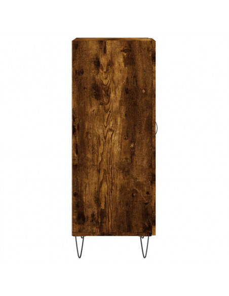 Credenza Rovere Fumo 34,5x34x90 cm in Legno Multistrato