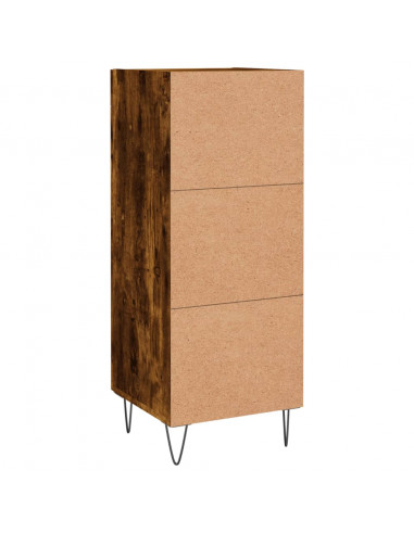 Credenza Rovere Fumo 34,5x34x90 cm in Legno Multistrato