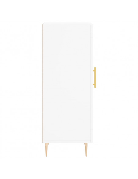 Credenza Bianca 34,5x34x90 cm in Legno Multistrato