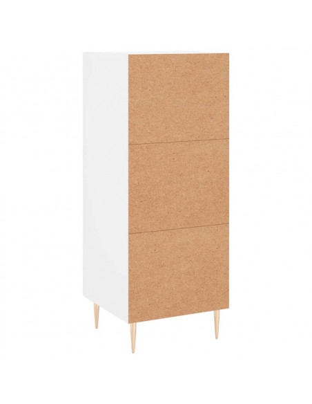 Credenza Bianca 34,5x34x90 cm in Legno Multistrato