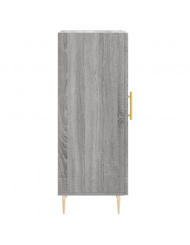 Credenza Grigio Sonoma 34,5x34x90 cm in Legno Multistrato