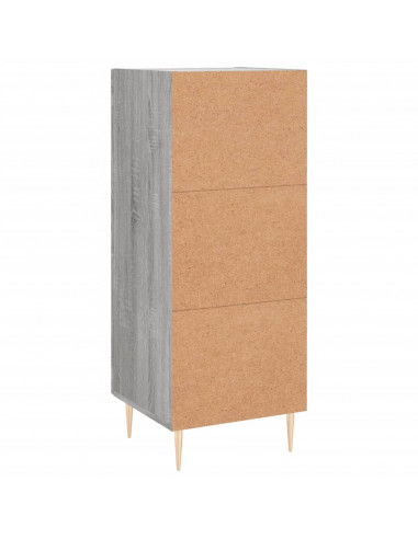 Credenza Grigio Sonoma 34,5x34x90 cm in Legno Multistrato