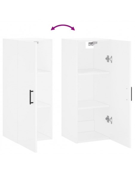 Mobile a Parete Bianco 34,5x34x90 cm