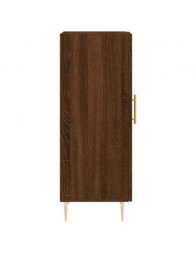 Credenza Rovere Marrone 34,5x34x90 cm in Legno Multistrato