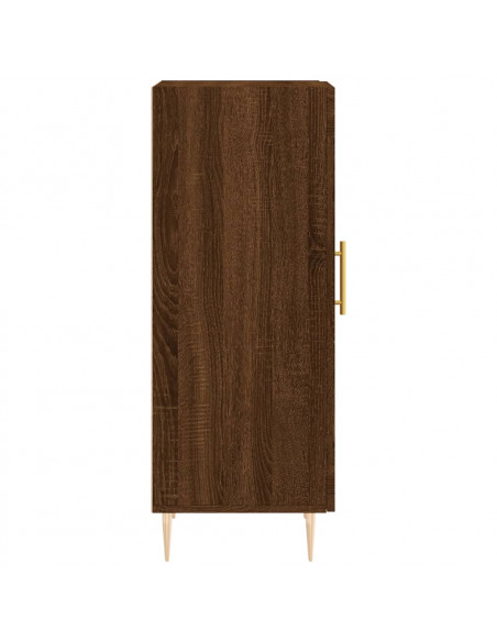 Credenza Rovere Marrone 34,5x34x90 cm in Legno Multistrato