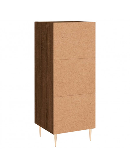 Credenza Rovere Marrone 34,5x34x90 cm in Legno Multistrato