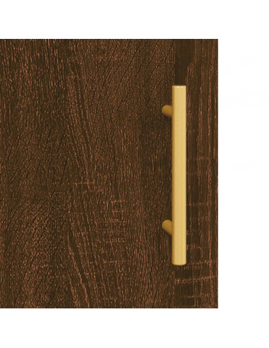 Credenza Rovere Marrone 34,5x34x90 cm in Legno Multistrato