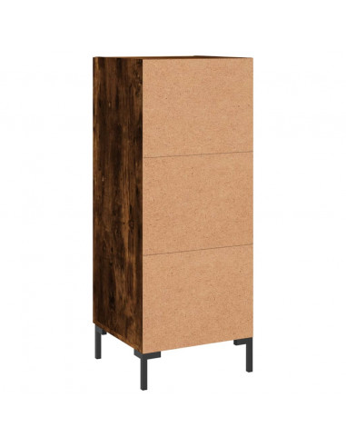Credenza Rovere Fumo 34,5x34x90 cm in Legno Multistrato