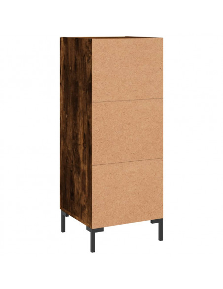 Credenza Rovere Fumo 34,5x34x90 cm in Legno Multistrato