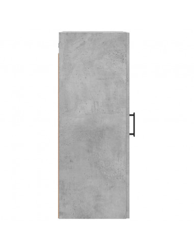 Mobile a Parete Grigio Cemento 34,5x34x90 cm