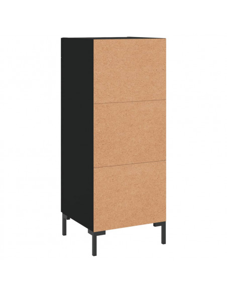 Credenza Nero 34,5x34x90 cm in Legno Multistrato